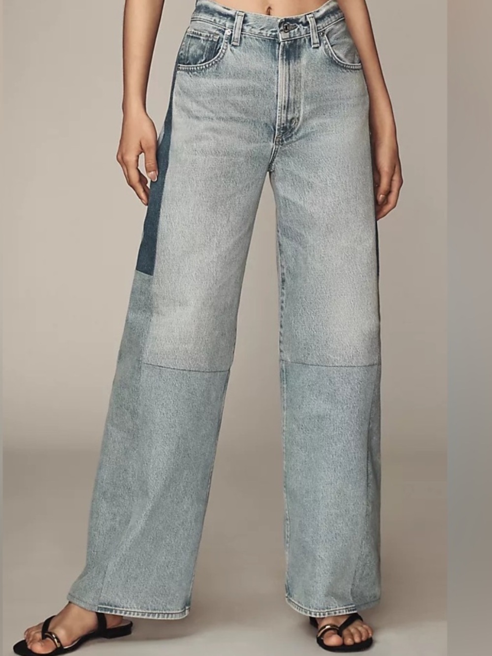 Citizens Of Humanity Jeans Paloma Reworked Wide Leg in Blue - Picture 1 of 11